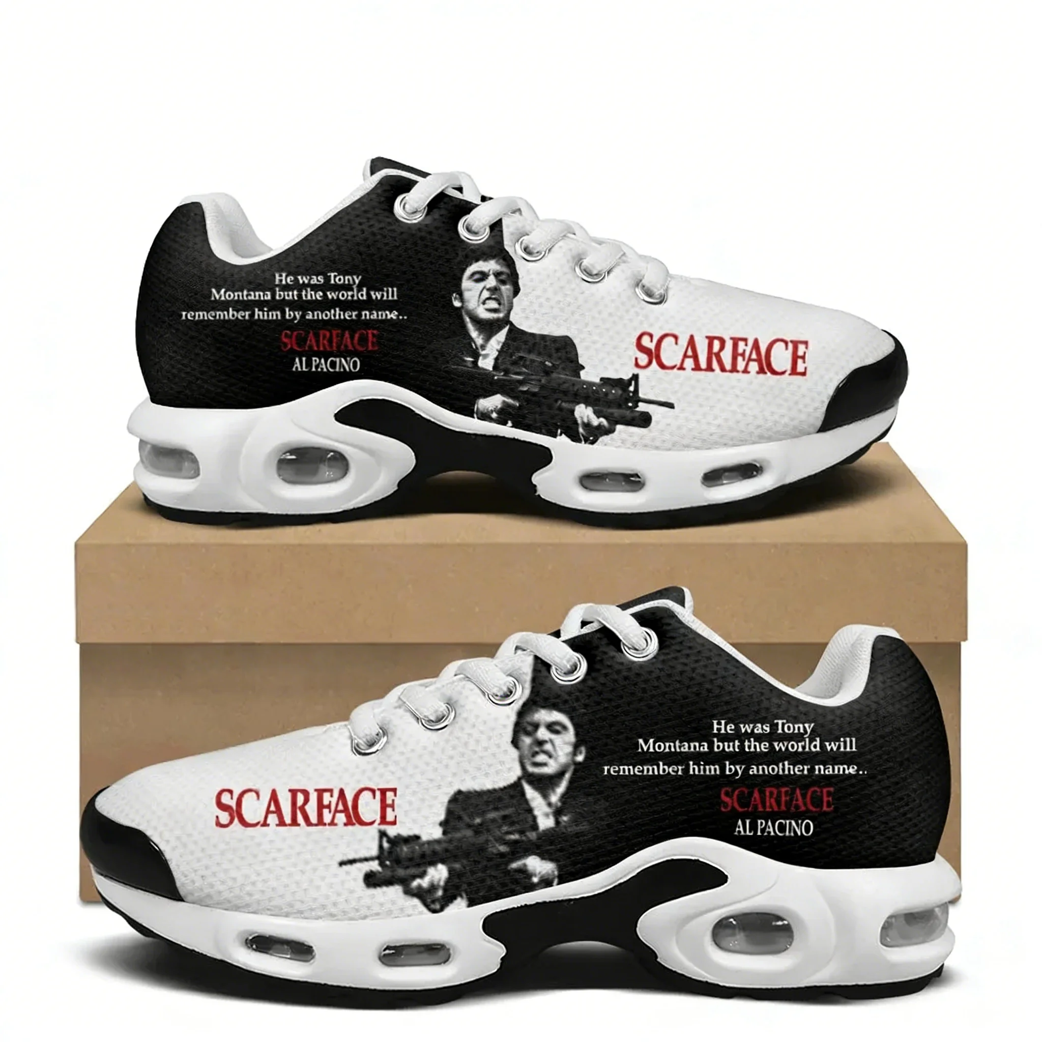 Men Shoes Runners - รองเท้าผ้าใบ Scarface Air Cushion รุ่นฮิตจากภาพยนตร์เรื่อง Tony