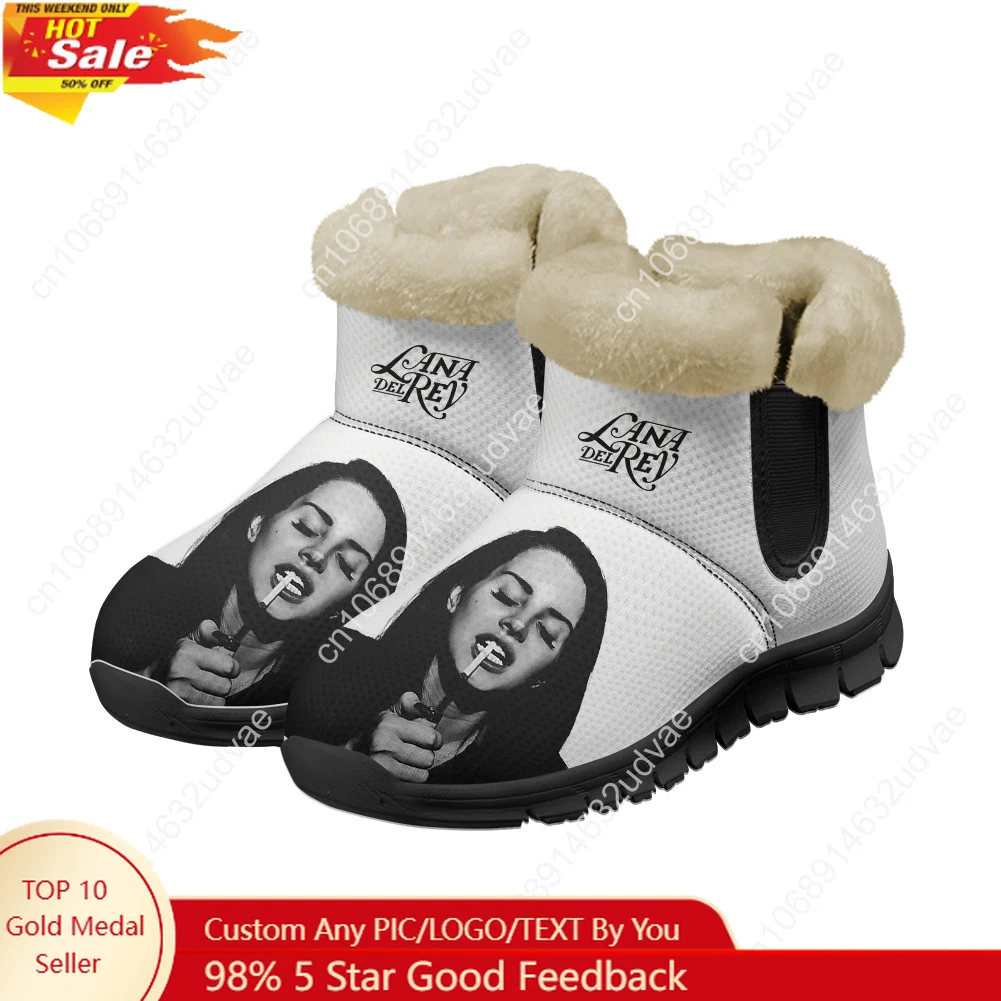 Men'S Shoes No Laces - รองเท้าบูทตุ๊กตา Lana Del Rey สำหรับผู้ชายและผู้หญิง รองเท้าผ้าใบกันหนาว