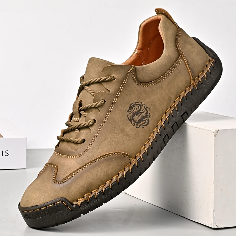 Men Shoes Europe To Us - เดินป่ากลางแจ้งรองเท้าลำลองสไตล์ยุโรปอเมริกันระบายอากาศได้ดีรองเท้าใส่ขับรถสำหรับผู้ชายสีน้ำตาลหรูหรารองเท้าโลฟเฟอร์ออกแบบโดยดีไซเนอร์ผู้ชาย