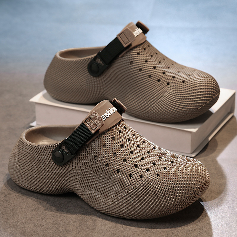 Men Shoes Runners - รองเท้าแตะ EVA รุ่นใหม่สำหรับผู้ชายและผู้หญิง รองเท้าสวนแบบนุ่ม รองเท้าลำลองแบบมีรูระบายอากาศ รองเท้าผ้าใบแบบสวม