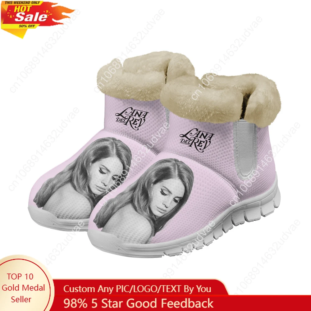 Men'S Shoes No Laces - รองเท้าบูทตุ๊กตา Lana Del Rey สำหรับผู้ชายและผู้หญิง รองเท้าผ้าใบกันหนาว