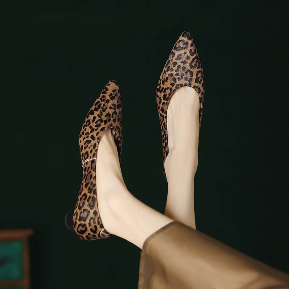 ​ ​ รองเท้าส้นเตี้ยแบบสวมสำหรั - Dress Shoe Pointed บทวิจารณ์และราคา