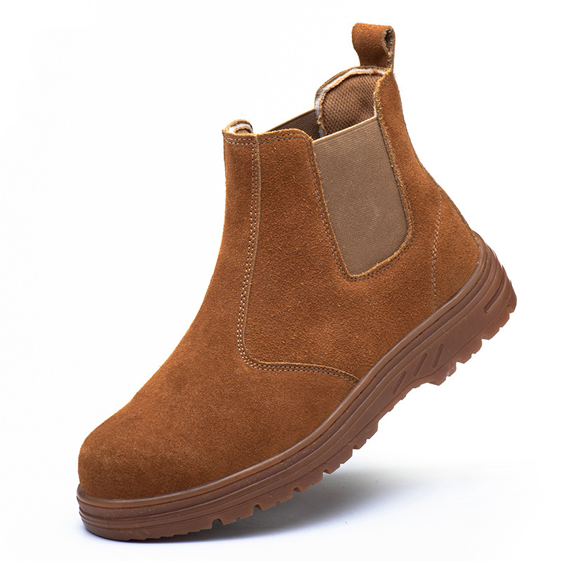 รองเท้าบูทนิรภัยหัวเหล็กสำหรับ - Chelsea Boots Suede บทวิจารณ์และราคา