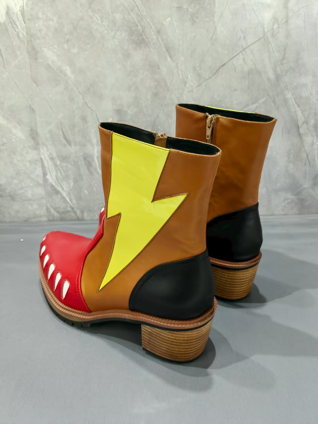 รองเท้าบูทข้อเท้าลายหนังงูสไตล - Men Shoes Rebel บทวิจารณ์และราคา