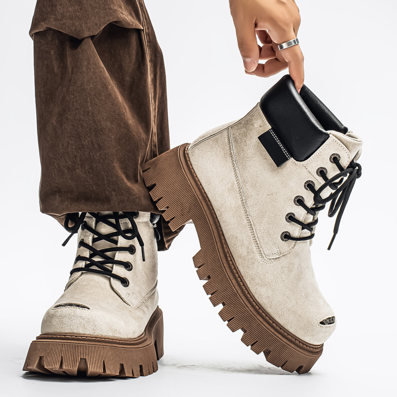 รองเท้าบูทหุ้มข้อสูงแบบคลาสสิก - Men'S Shoes No Laces บทวิจารณ์และราคา