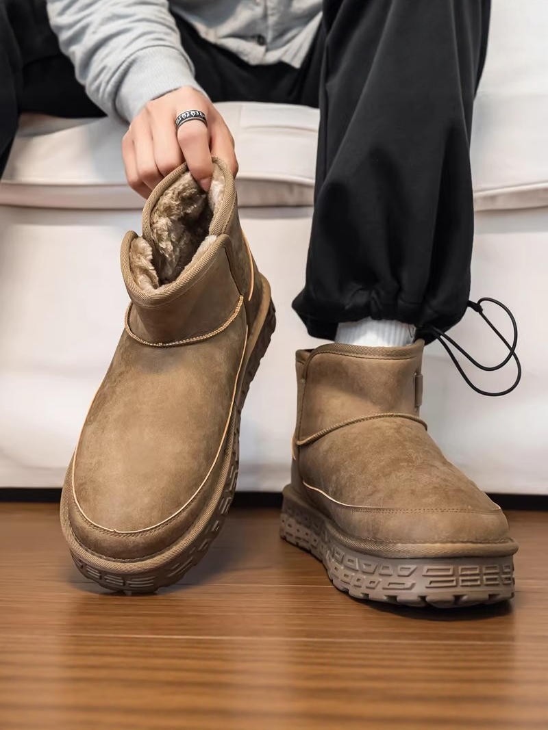 รองเท้าบูทหิมะแบบหนาบุขนแกะสำห - Men Shoes China บทวิจารณ์และราคา