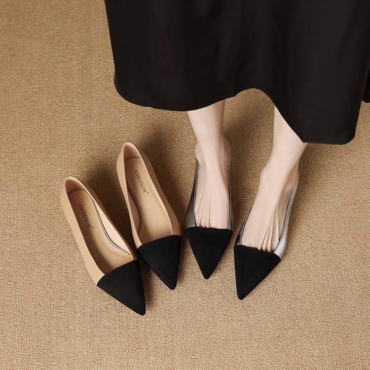 รองเท้าส้นสูงแฟชั่นสไตล์ฝรั่งเ - Dress Shoe Pointed บทวิจารณ์และราคา