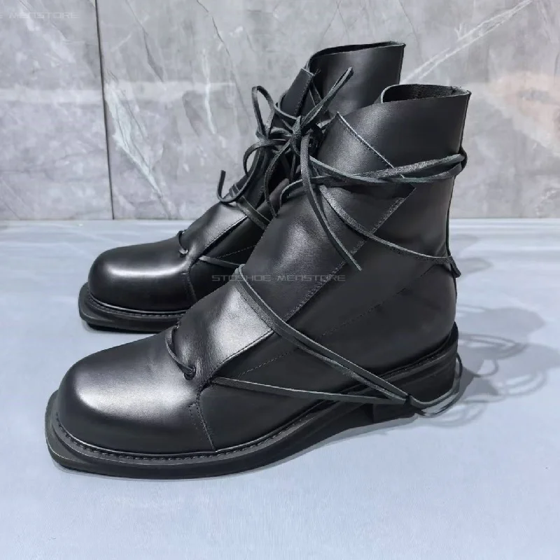หนังแท้สีดําสแควร์ Toe รองเท้า - Chelsea Boots Suede บทวิจารณ์และราคา