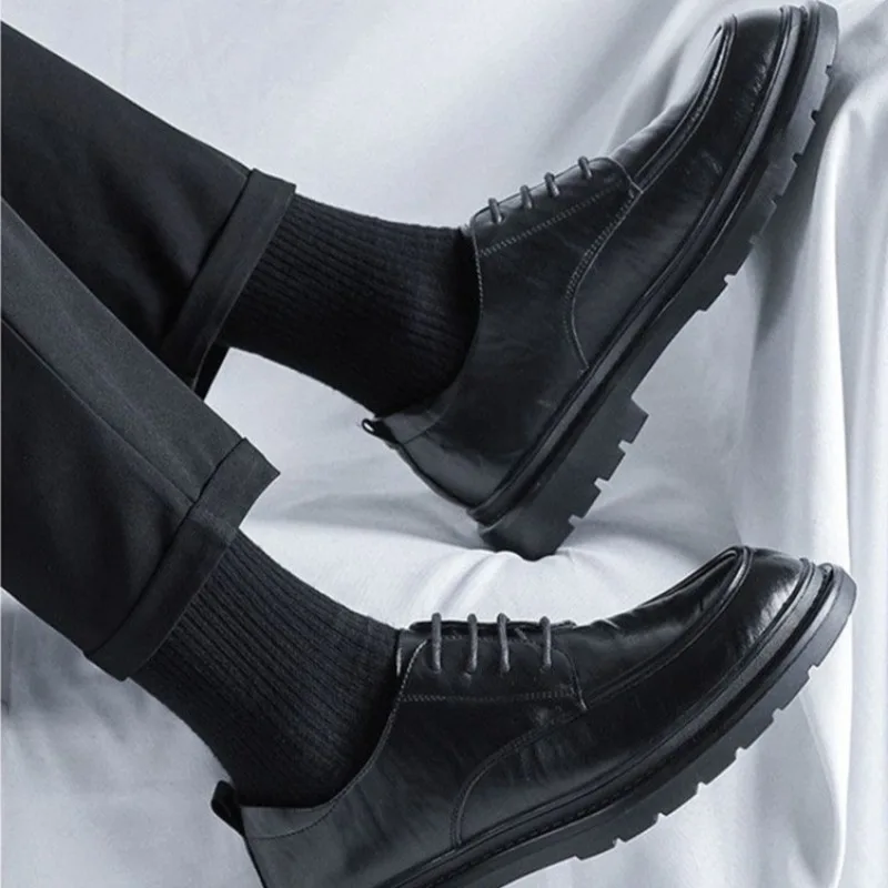Lace Up รอบ Toe รองเท้าหนังผู้ - Men'S Shoes Clearance Sale บทวิจารณ์และราคา