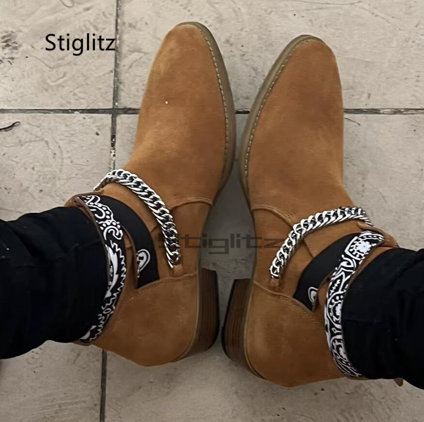 รองเท้าบูทเชลซีผู้ชายหนังกลับเ - Men Shoes Size 11 บทวิจารณ์และราคา