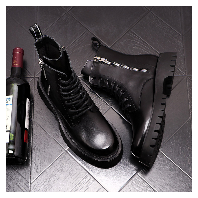 รองเท้าบูทหนังแท้แฟชั่นหรูสำหร - Chelsea Boots Suede บทวิจารณ์และราคา