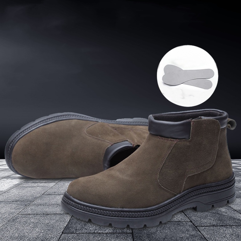 รองเท้าบูทนิรภัยลำลองสำหรับผู้ - Chelsea Boots Suede บทวิจารณ์และราคา