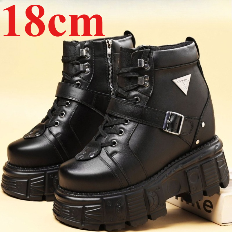 รองเท้าบูทหนังแท้สำหรับผู้ชาย  - Men'S Shoes No Laces บทวิจารณ์และราคา