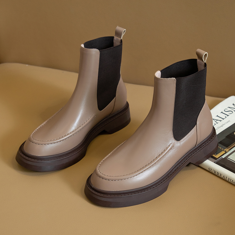 ของแท้หนังผู้หญิงรองเท้า Retro - Chelsea Boots Suede บทวิจารณ์และราคา