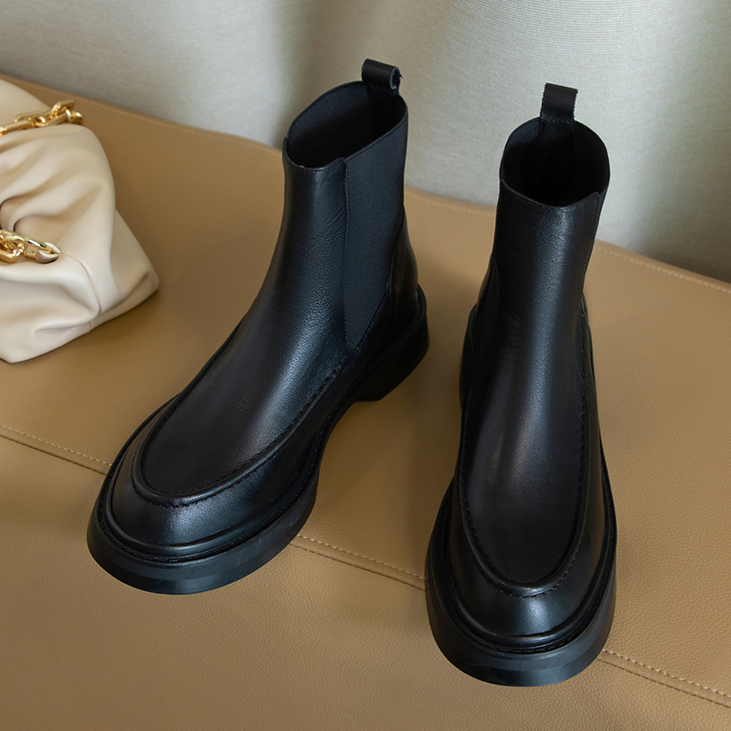 ของแท้หนังผู้หญิงรองเท้า Retro - Chelsea Boots Suede บทวิจารณ์และราคา