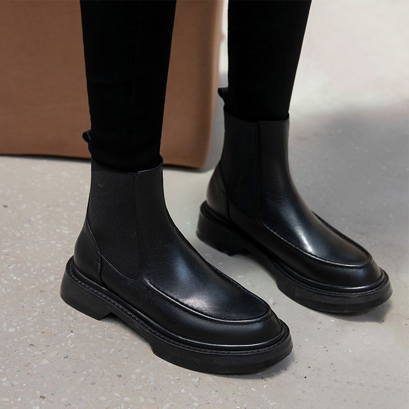 ของแท้หนังผู้หญิงรองเท้า Retro - Chelsea Boots Suede บทวิจารณ์และราคา