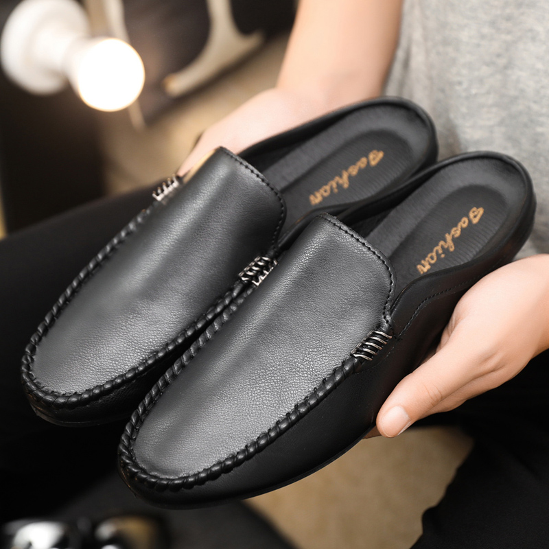 รองเท้าผู้ชายแบบสวมครึ่งเท้า ล - Men'S Shoes Clearance Sale บทวิจารณ์และราคา