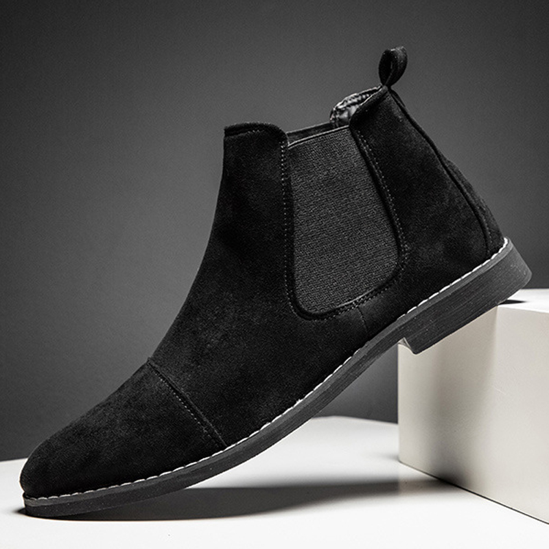 รองเท้าบูทเชลซีผู้ชาย หนังกลับ - Chelsea Boots Suede บทวิจารณ์และราคา