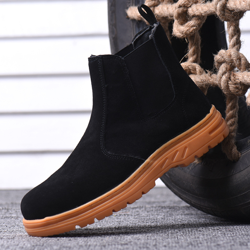 ผู้ชาย Steel Toe Cap ความปลอดภ - Chelsea Boots Suede บทวิจารณ์และราคา